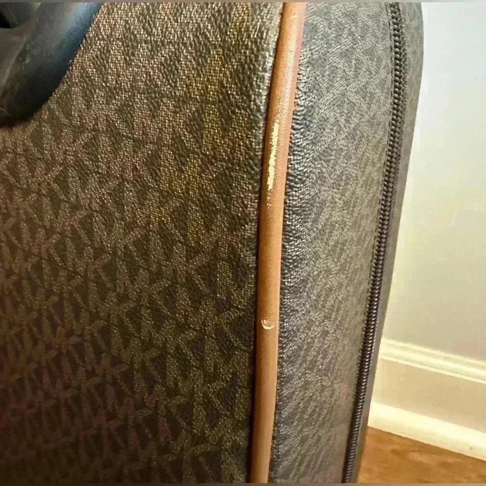 Michael Kors Monogram Carry On Luggage Brown